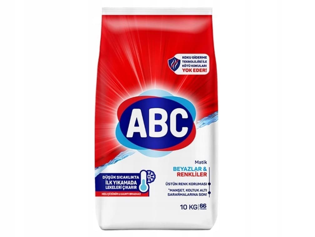 ABC proszek do prania kolorowego i białego 10 kg