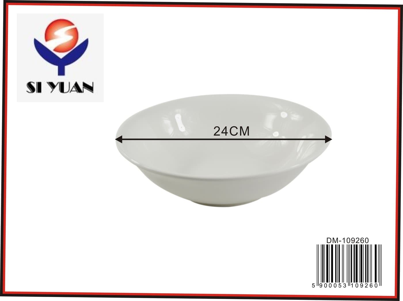 Miska ceramiczna biała okrągła