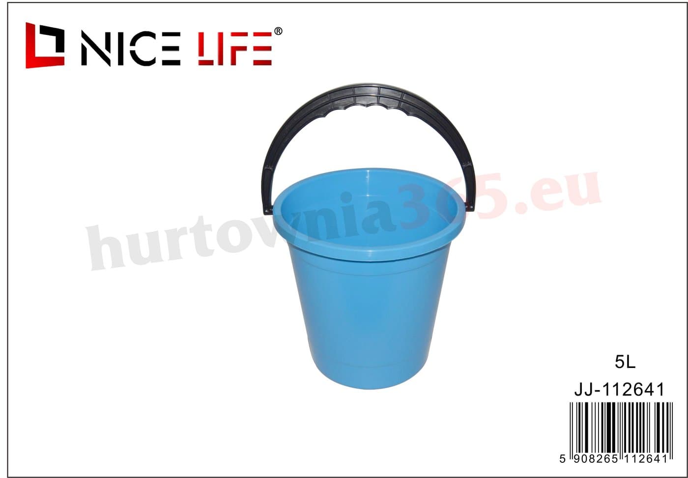 Wiadro plastikowe niebieskie 5 l