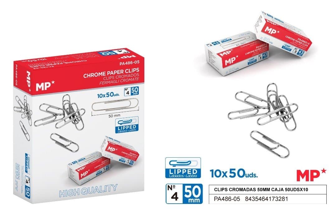 Spinacz biurowy 50sztopakowaniex10op.MP