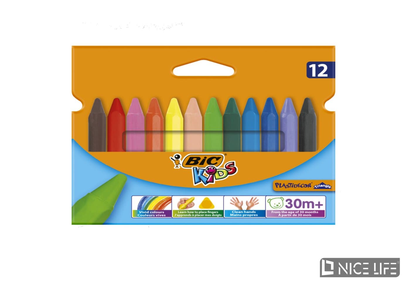 Kredki BIC KIDS 12 kol.