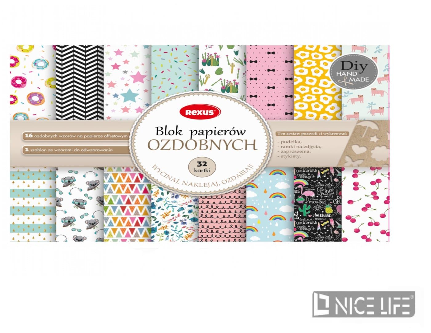BLOK DO SCRAPBOOKINGU A4/32K.