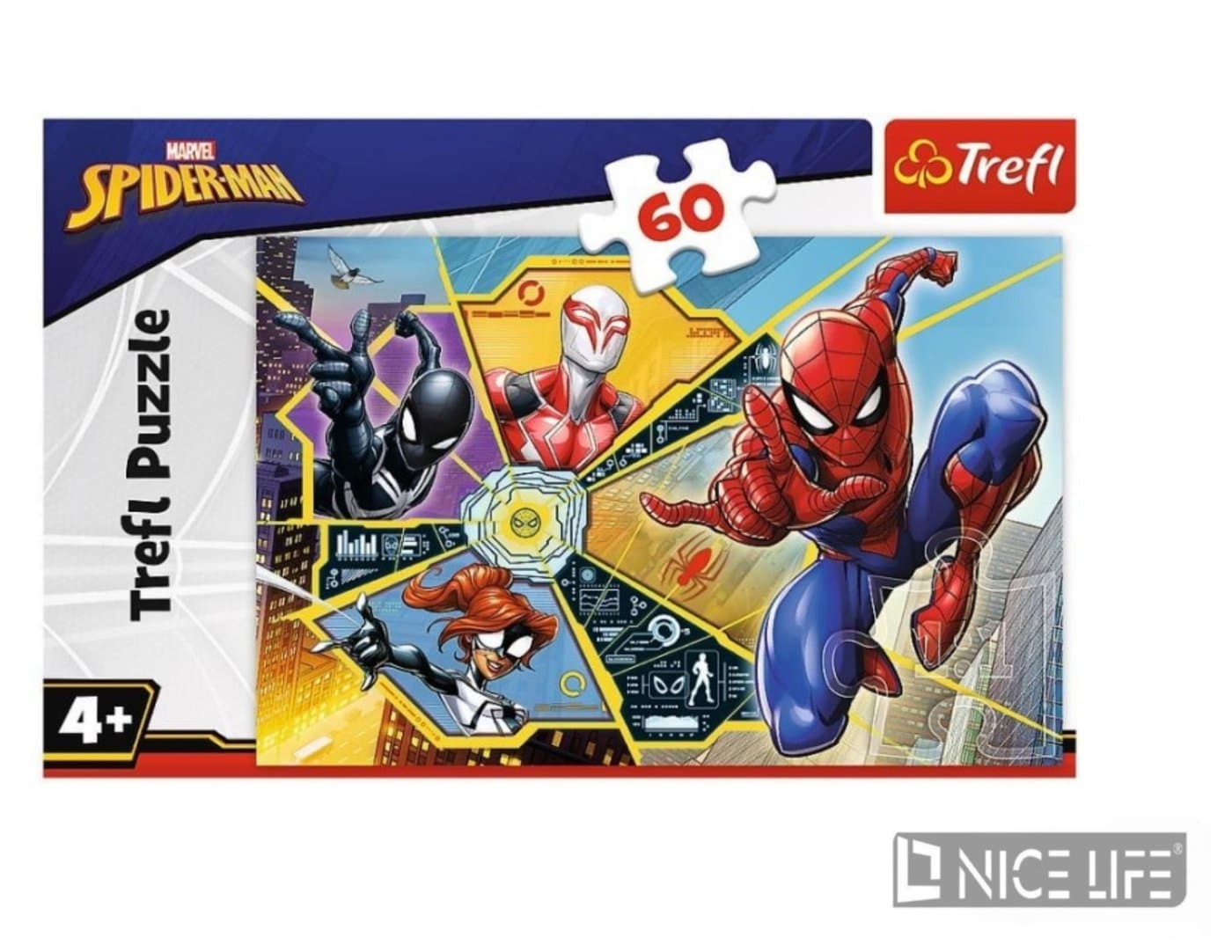 Puzzle 60-elementowe z motywem superbohaterów