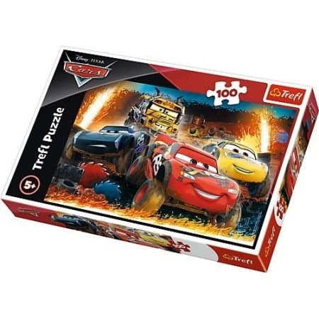 Puzzle 100-elementowe z samochodami wyścigowymi