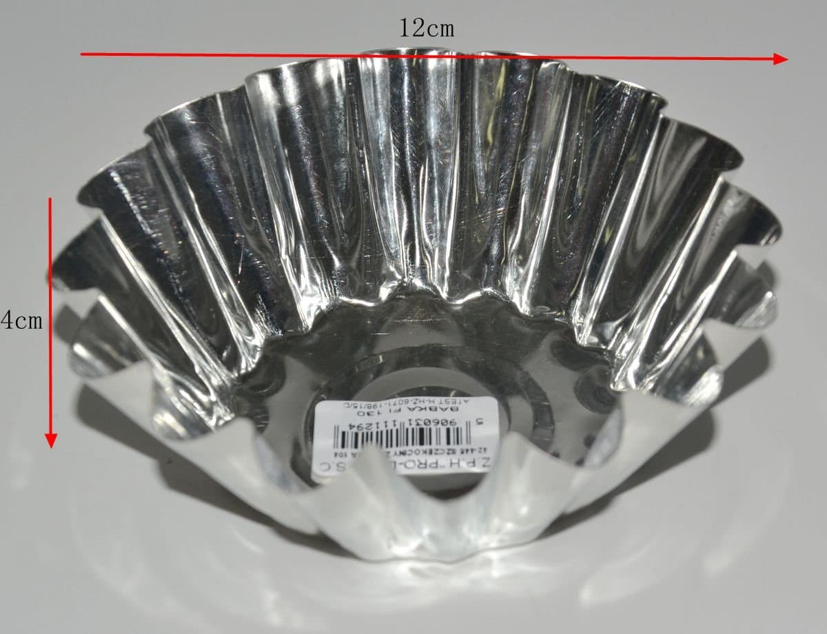 Foremka metalowa karbowana do pieczenia 130