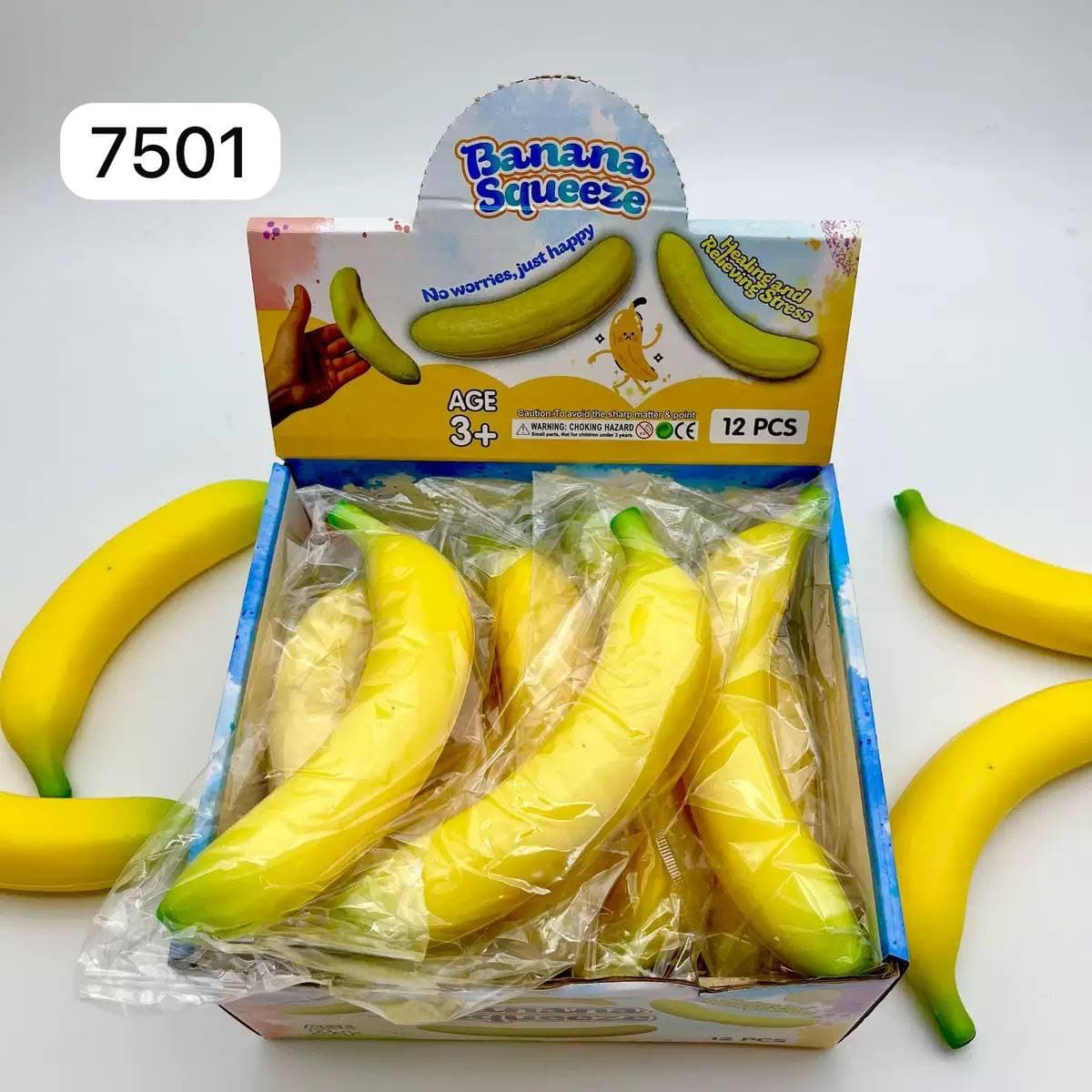Zabawka ściskana banan