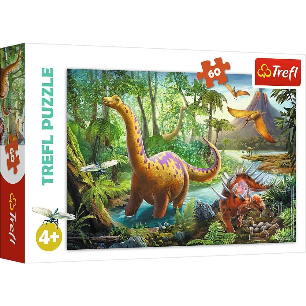 Puzzle 60el WĘDRÓWKA DINOZAURÓW