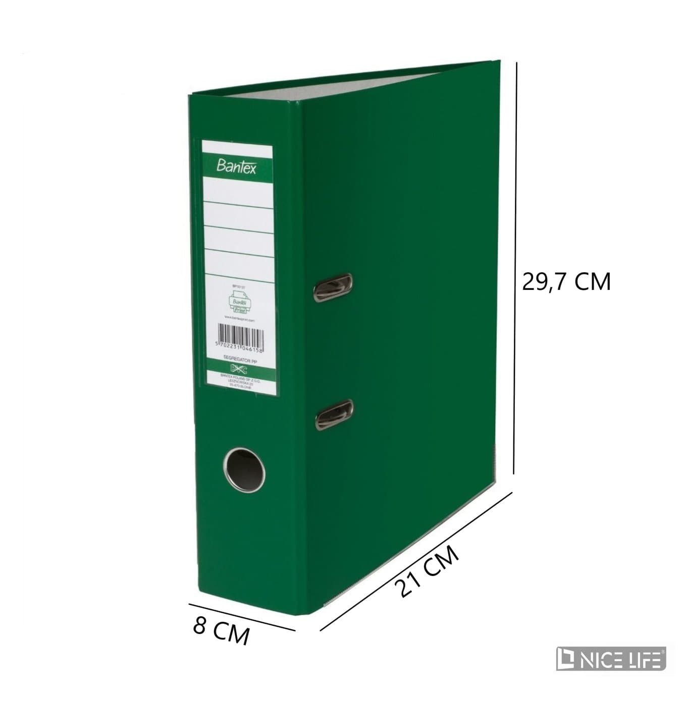 SEGREGATOR SZYNOWY XXL A4/8CM ZIELONY