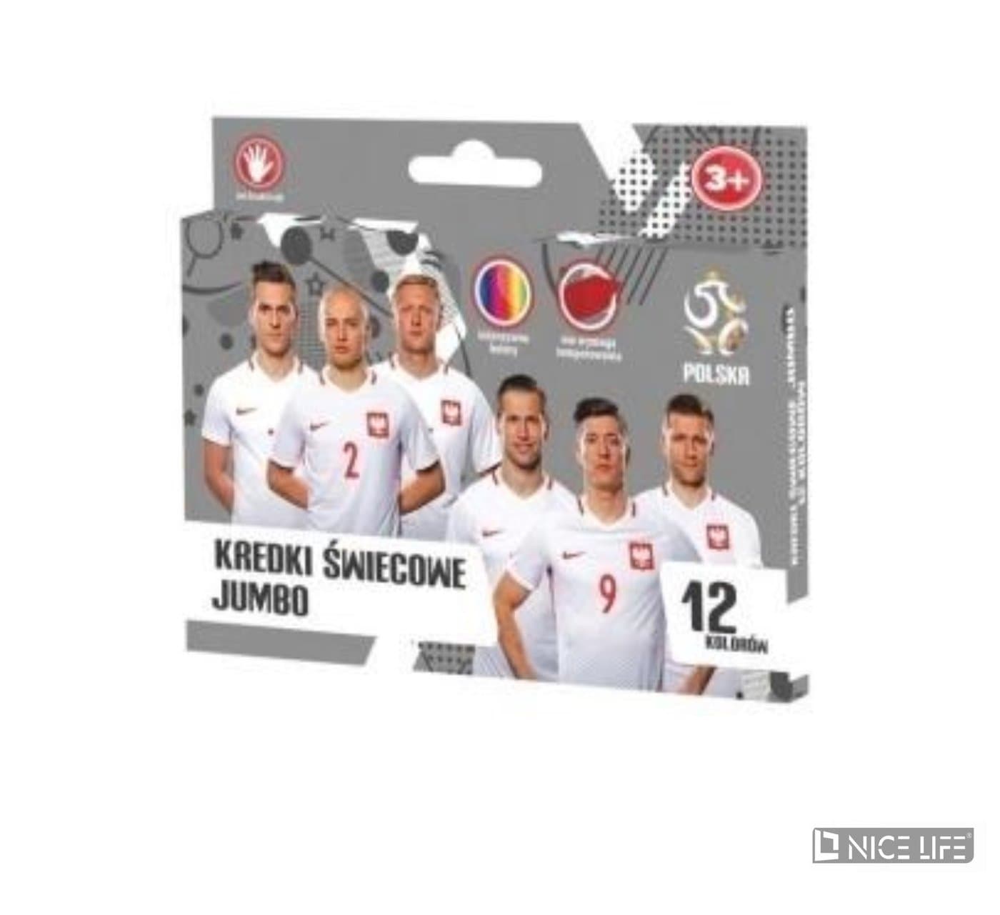 Kredki świecowe 12 kol PZ-012 PZPN