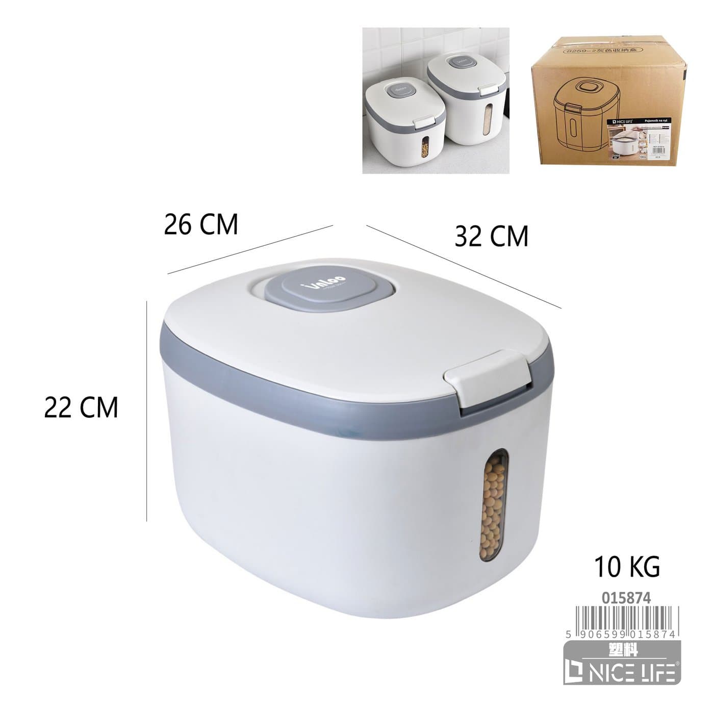 Pojemnik na ryż 10 kg