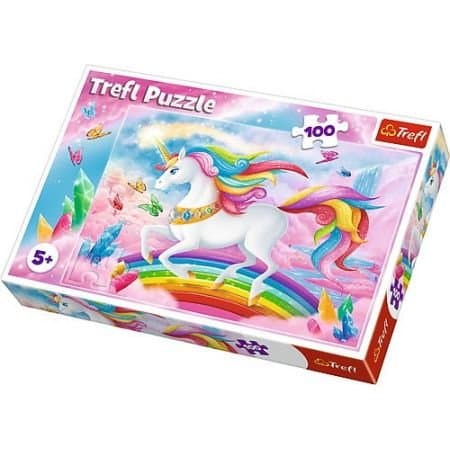 Puzzle 100-elementowe z jednorożcem