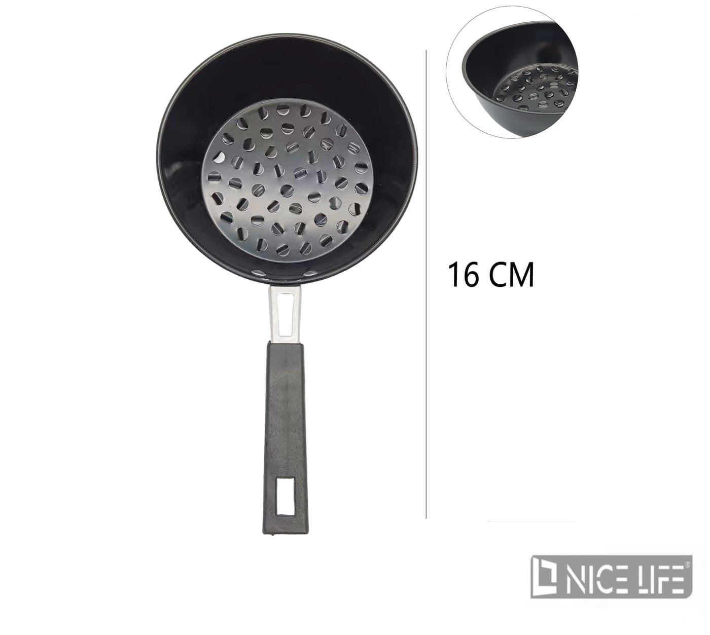 Naczynie do grillowania metalowe z perforowanym dnem