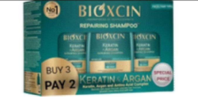 BIOXCIN keratin+argan szampon 2 szt x 100 ml