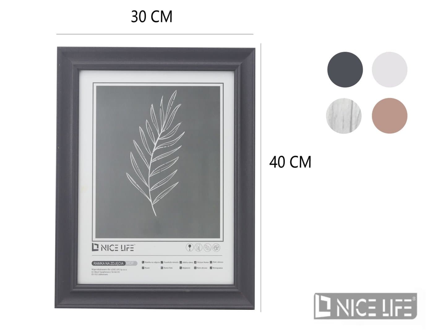 Ramka na fotografie w kolorze białym