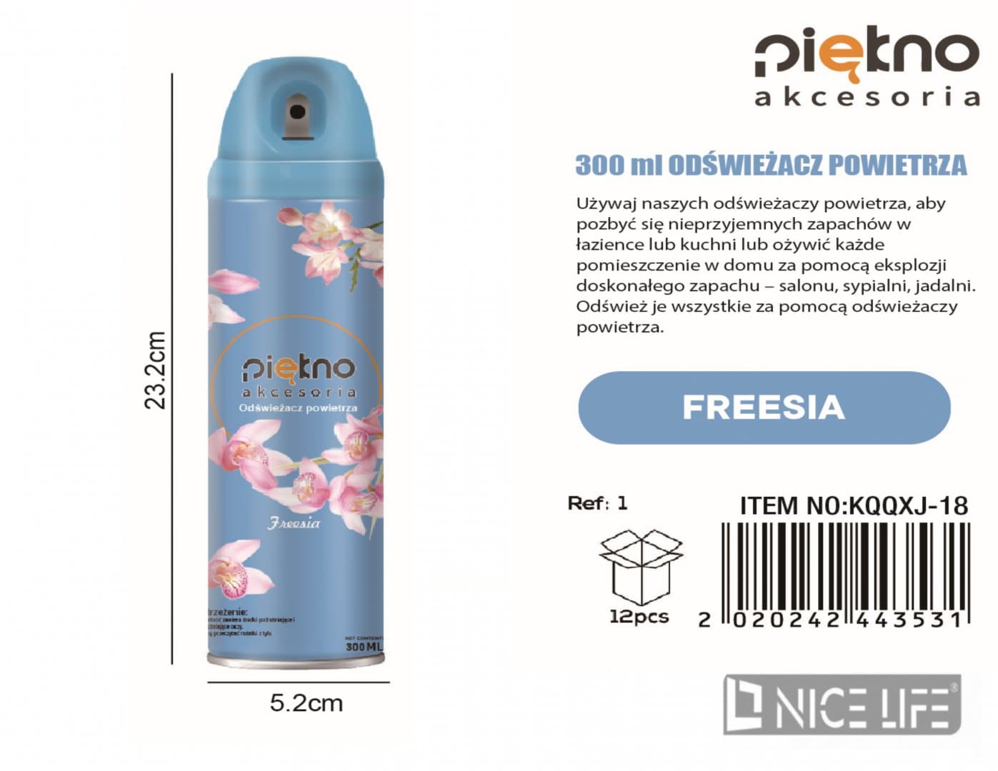 300ml Odświeżacz powietrza -Freesia