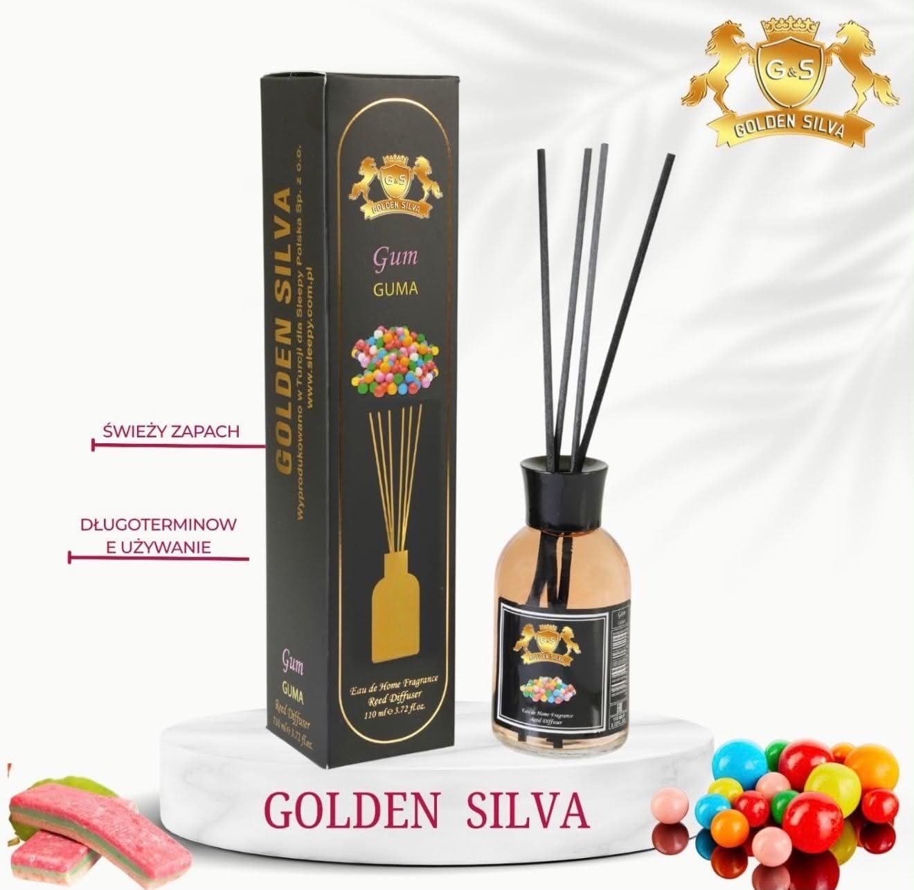 Odświeżacz wnętrz z patyczkami Guma 110 ml