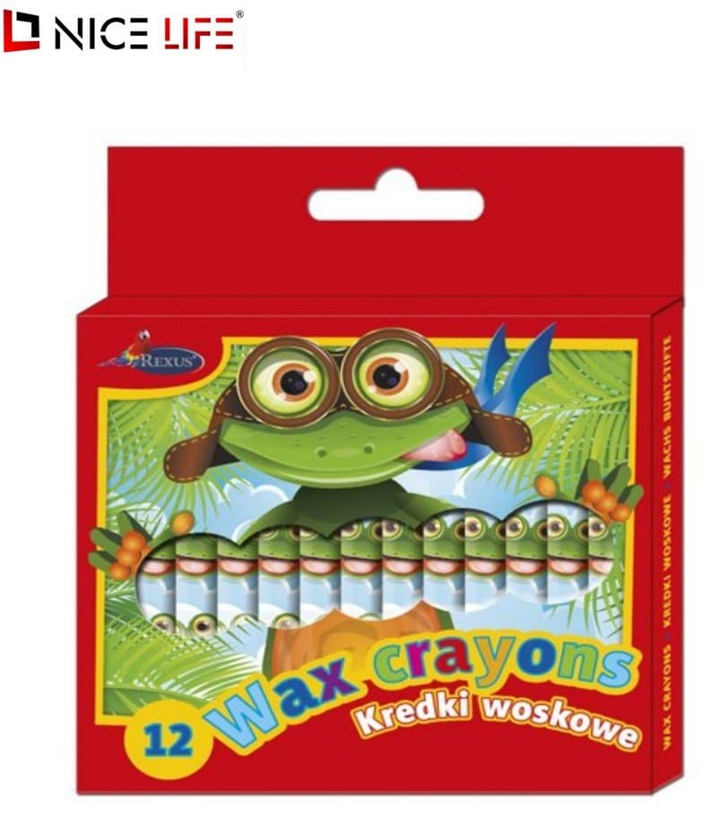 Kredki woskowe 12szt