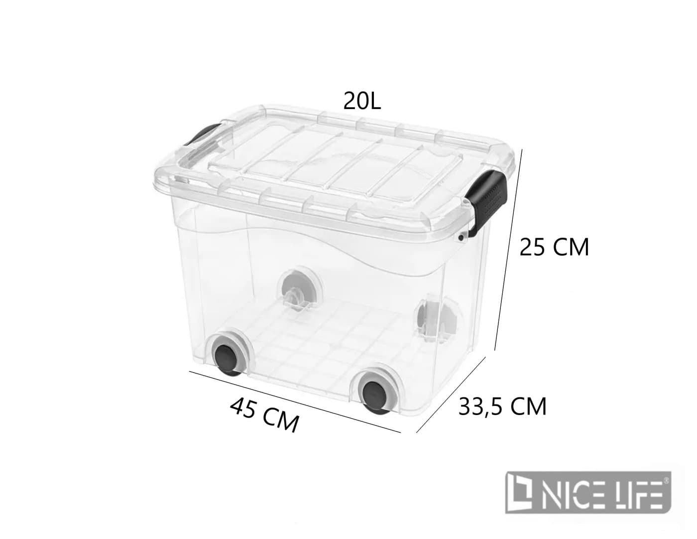 AGD Pojemnik Roller Box 20L, pokrywa TP