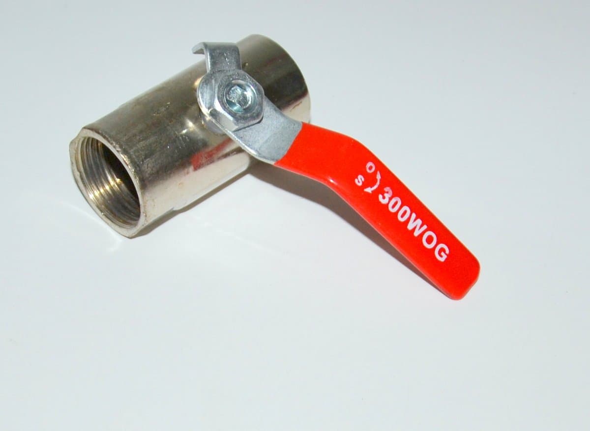 Zawór do instalacji wodnej metalowy srebrny