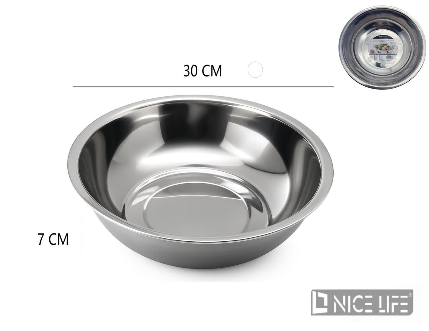 Miska Metalowa 30 cm