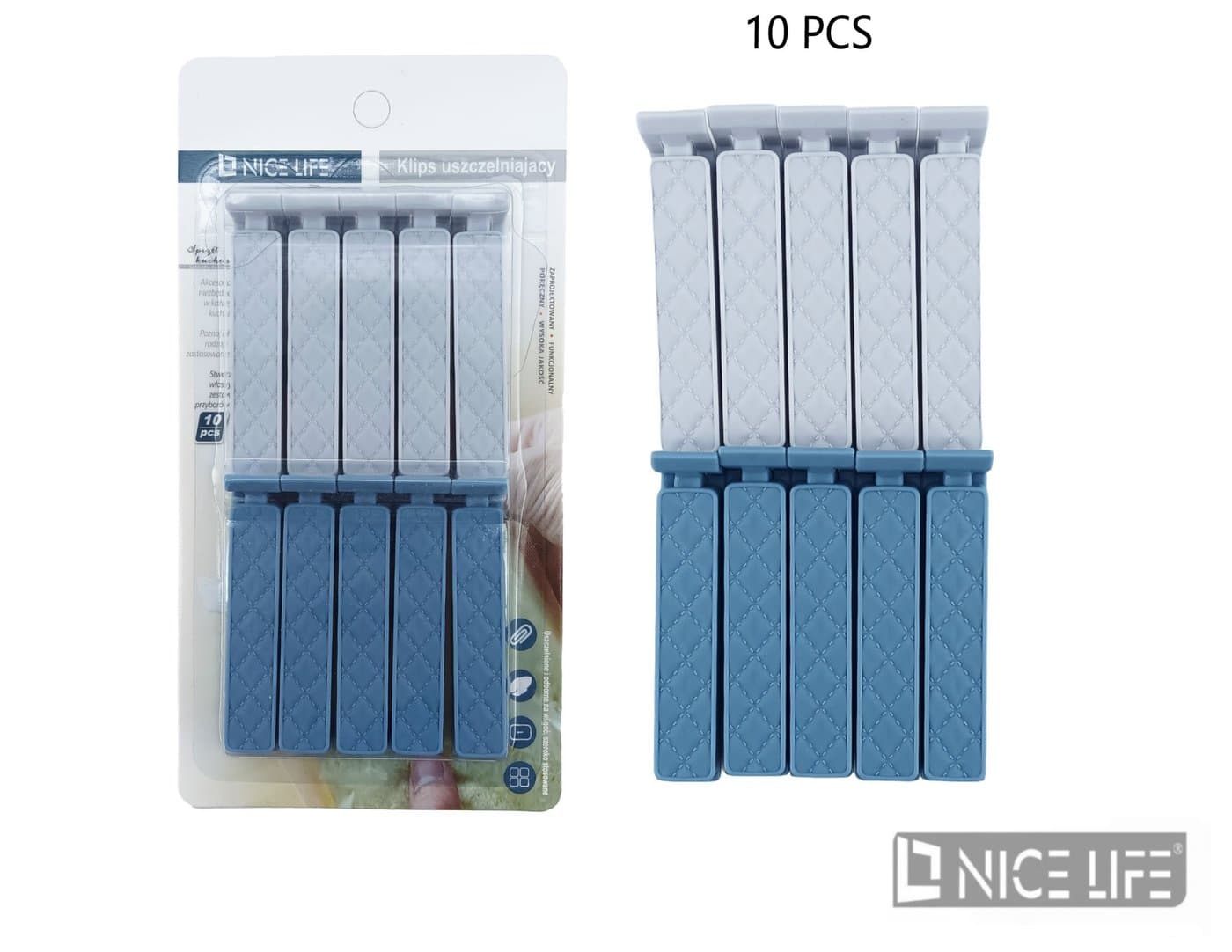 Klips do opakowań kuchennych plastikowy