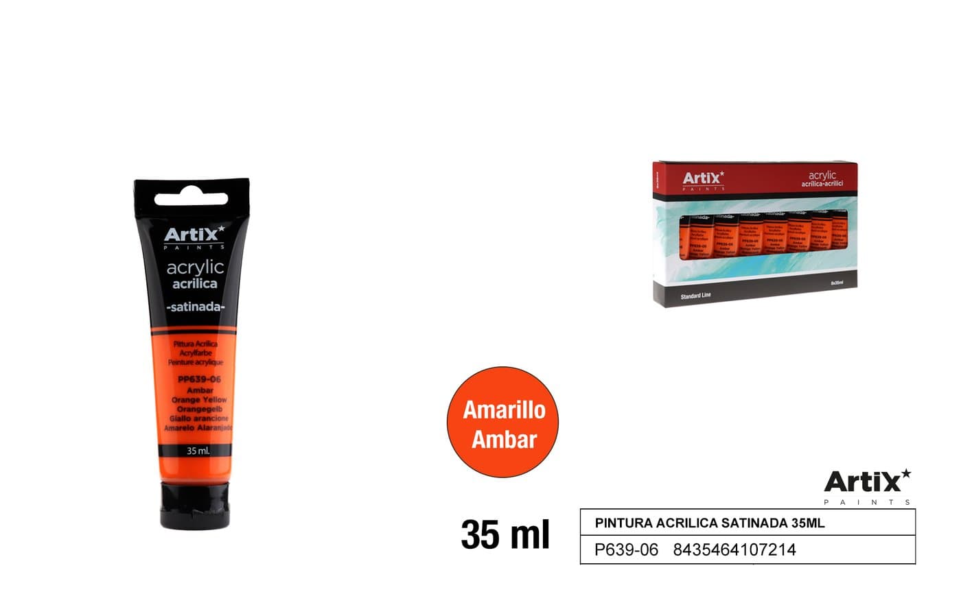 Farba akrylowa bursztynowa 35 ml