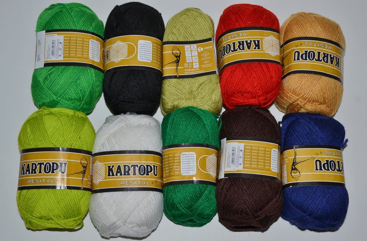 Włóczka 100 g, mix kolorów