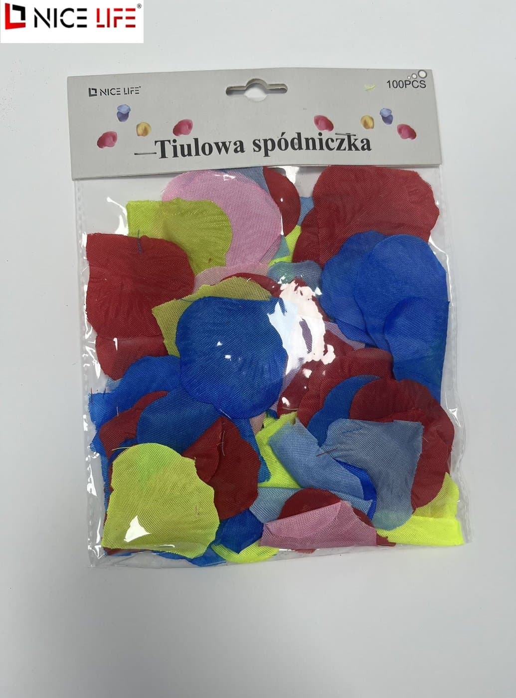 Element dekoracyjny w formie tiulowej spódniczki, mix kolorów