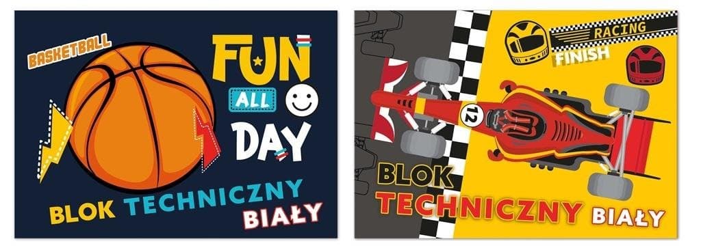 Blok techniczny biały A4/10k. CHŁOPIEC