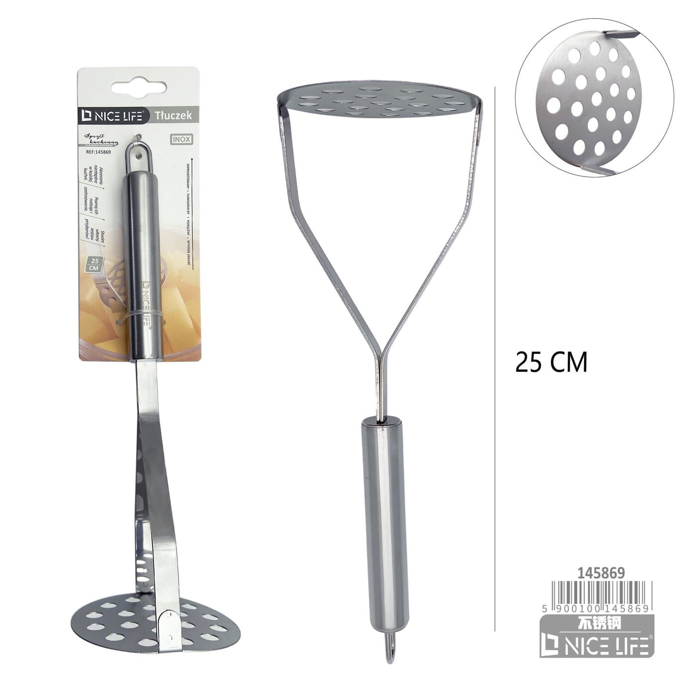 Tłuczek metalowy perforowany okrągły