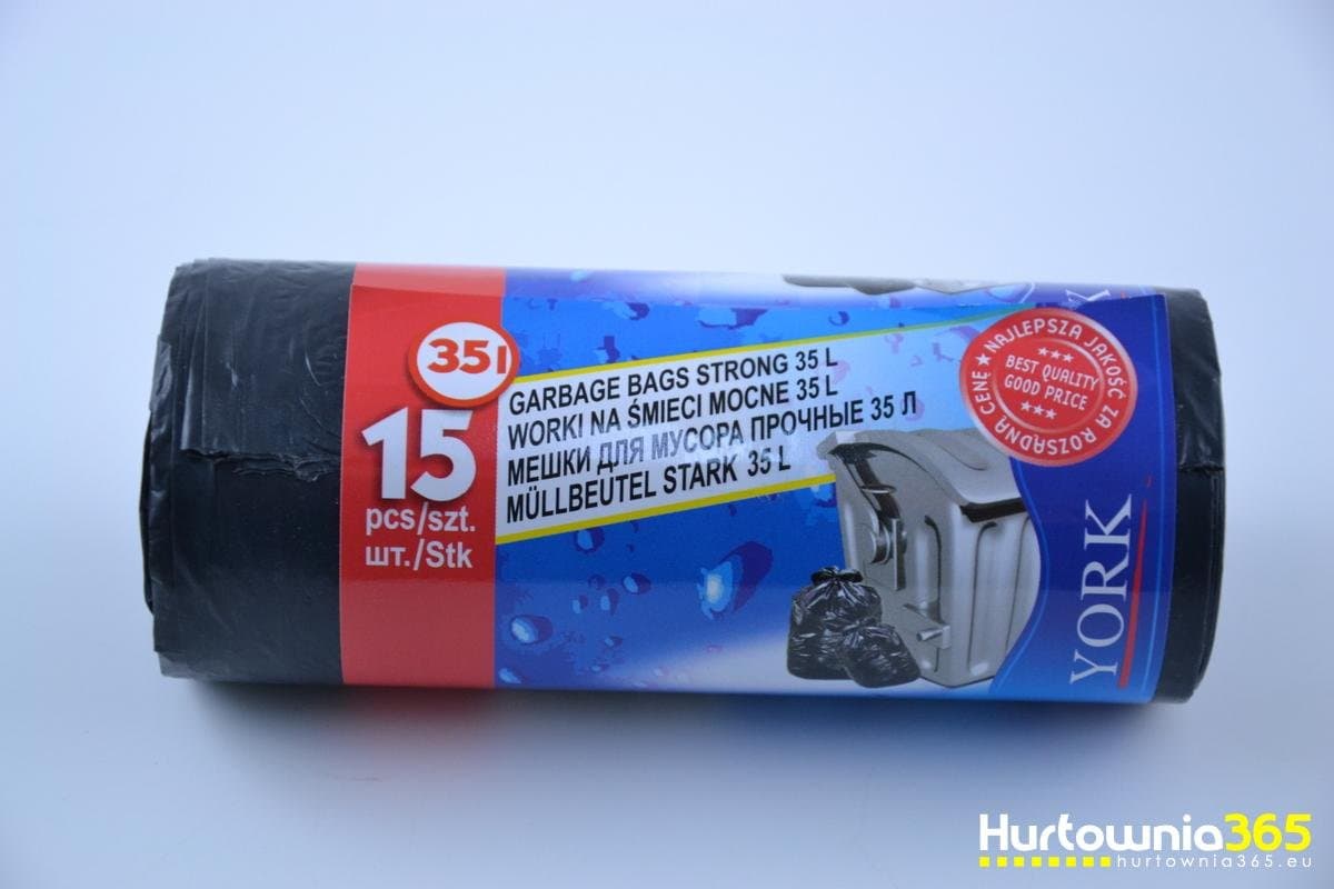 Worki na śmieci MOCNE 35l - 15 szt