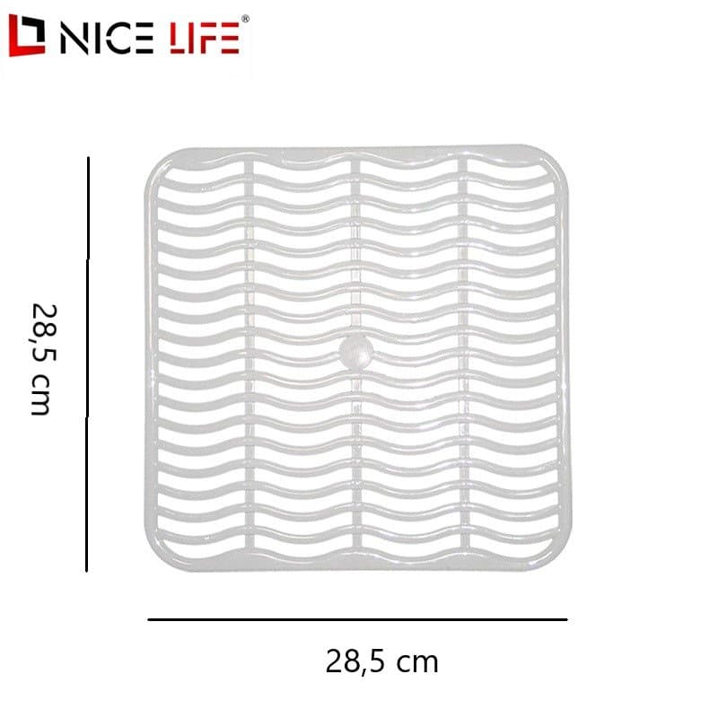 Kratka plastikowa do umywalki biała 28,5 × 28,5 cm