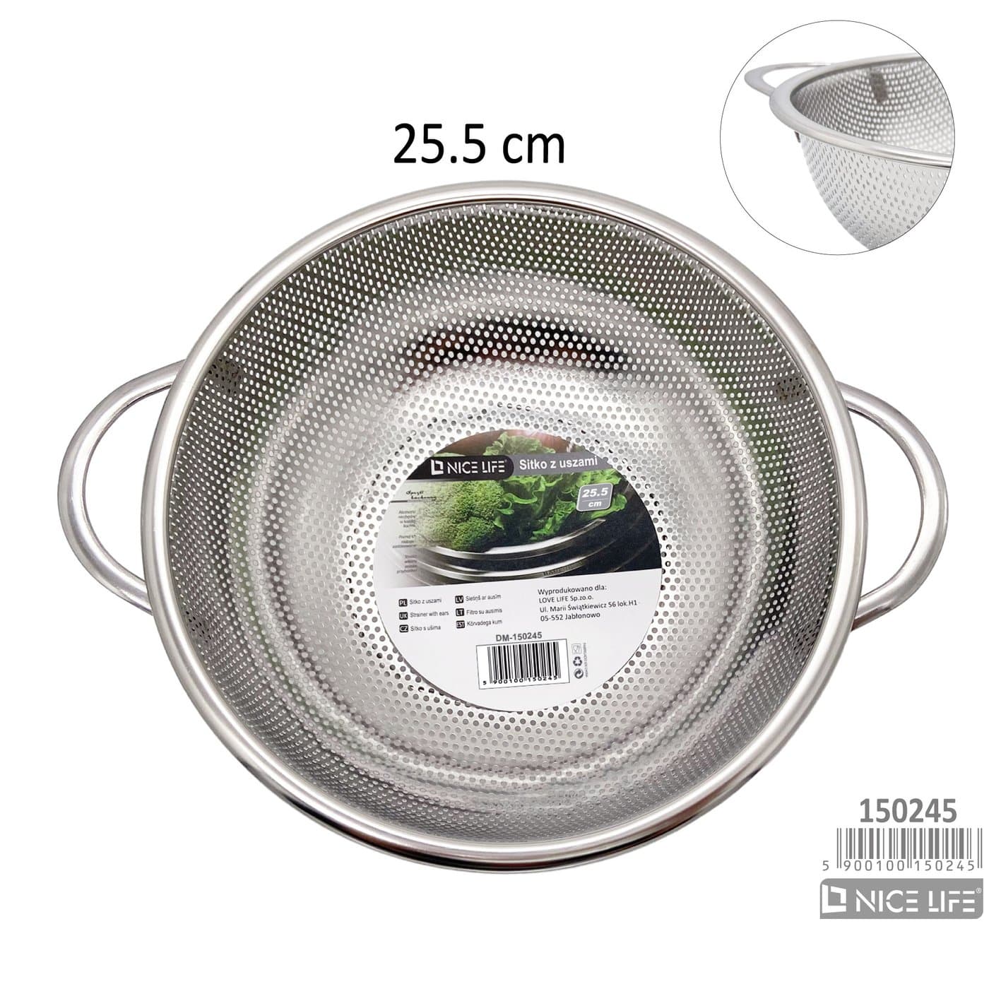Sitko z uszami 25.5cm
