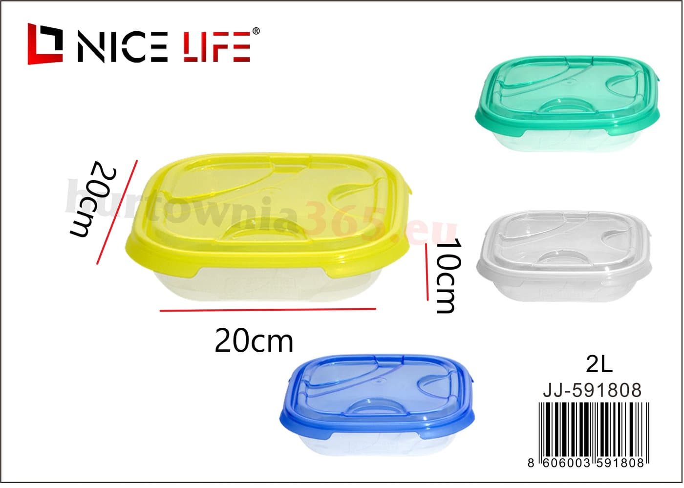 Pojemnik do przechowywania żywności Frigo 2L