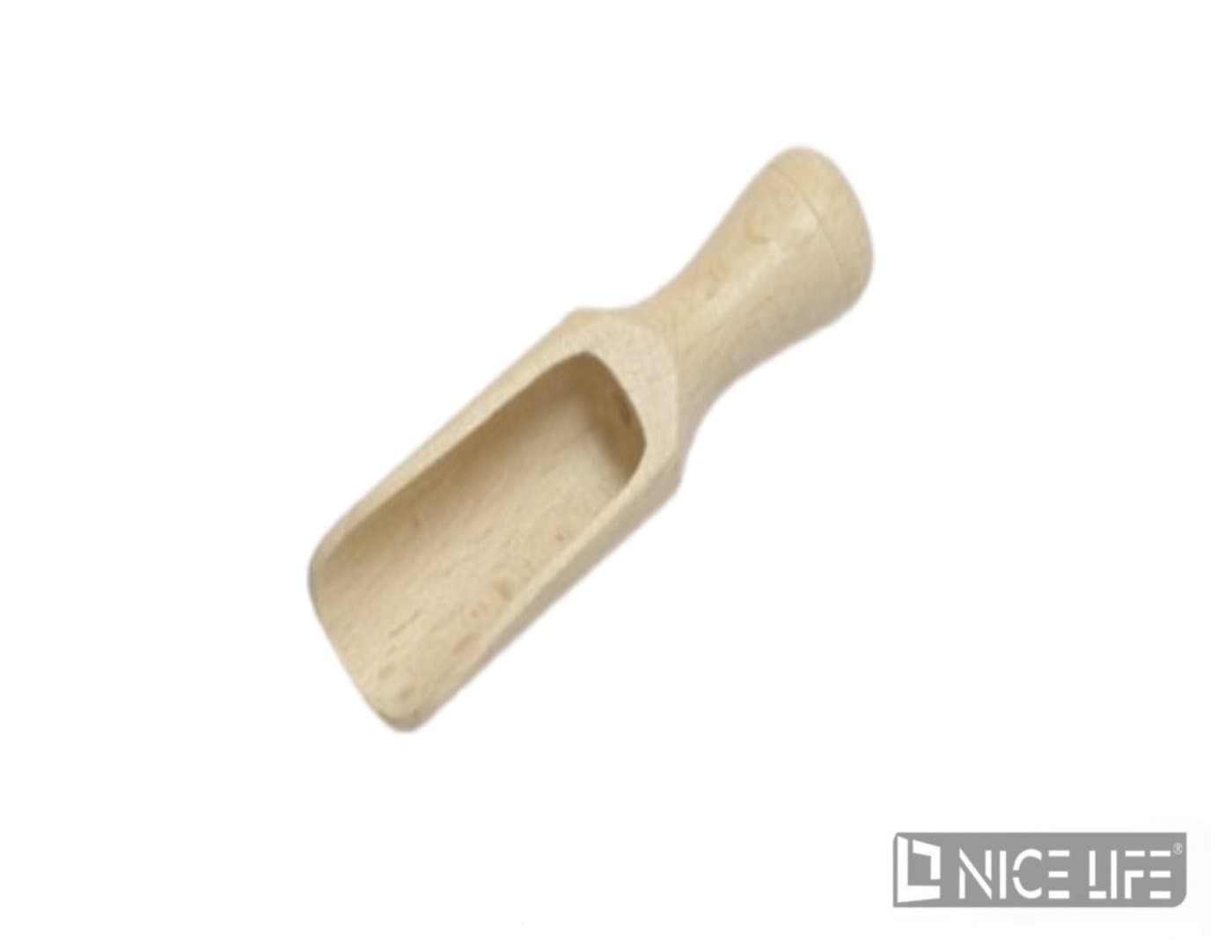 Czerpak drewniany do produktów sypkich średni 14,5 cm