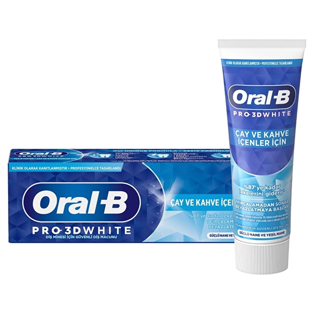 ORAL – B pro 3d white kawa i herbata pasta do zębów 75 ml