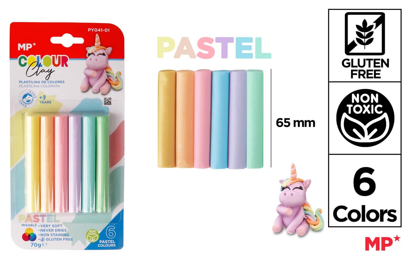 Plastelina do modelowania pastelowa