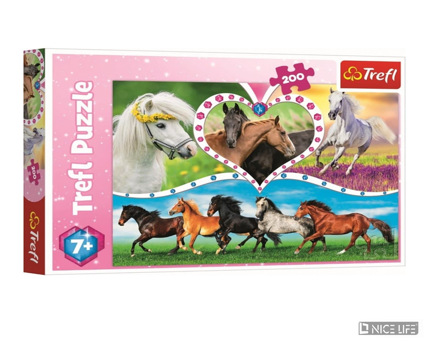 Puzzle 200-elementowe z motywem koni