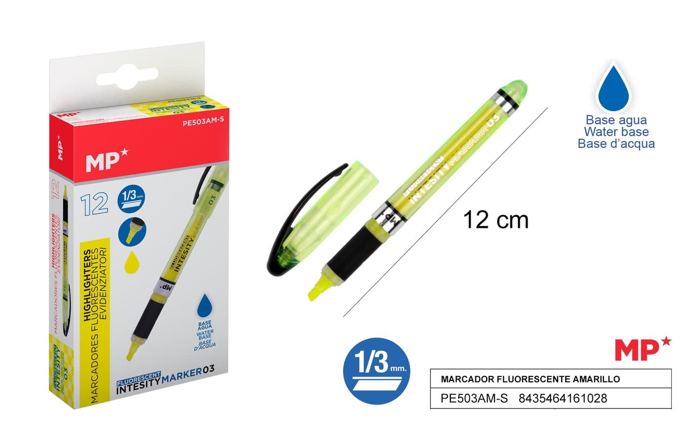 Cienkopis fluorescencyjny żółty