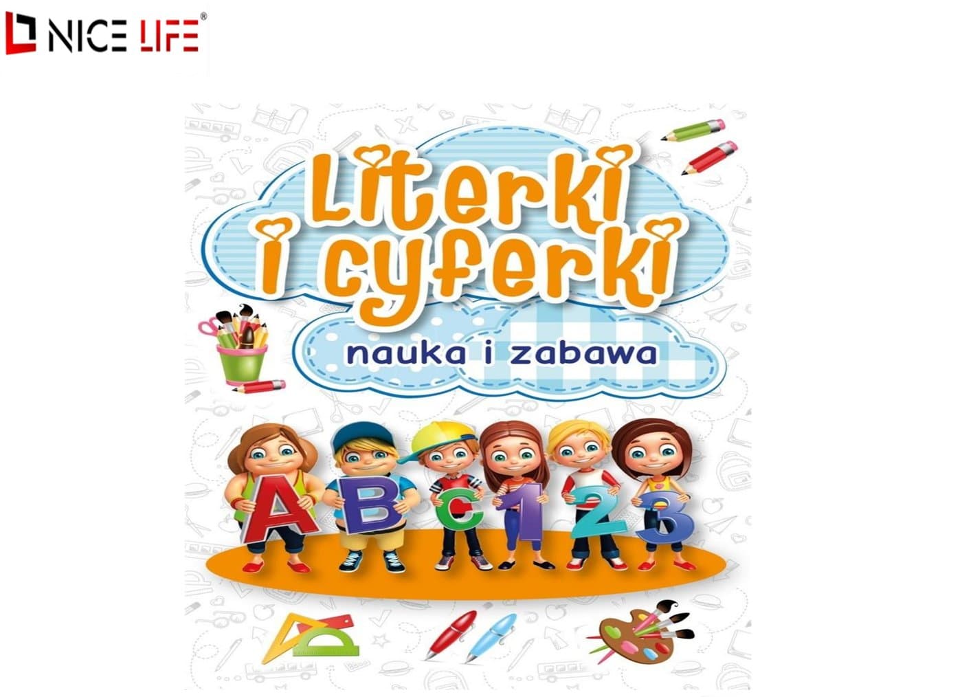 Kolorowanka LITERKI I CYFERKI, NAUKA I ZABAWA