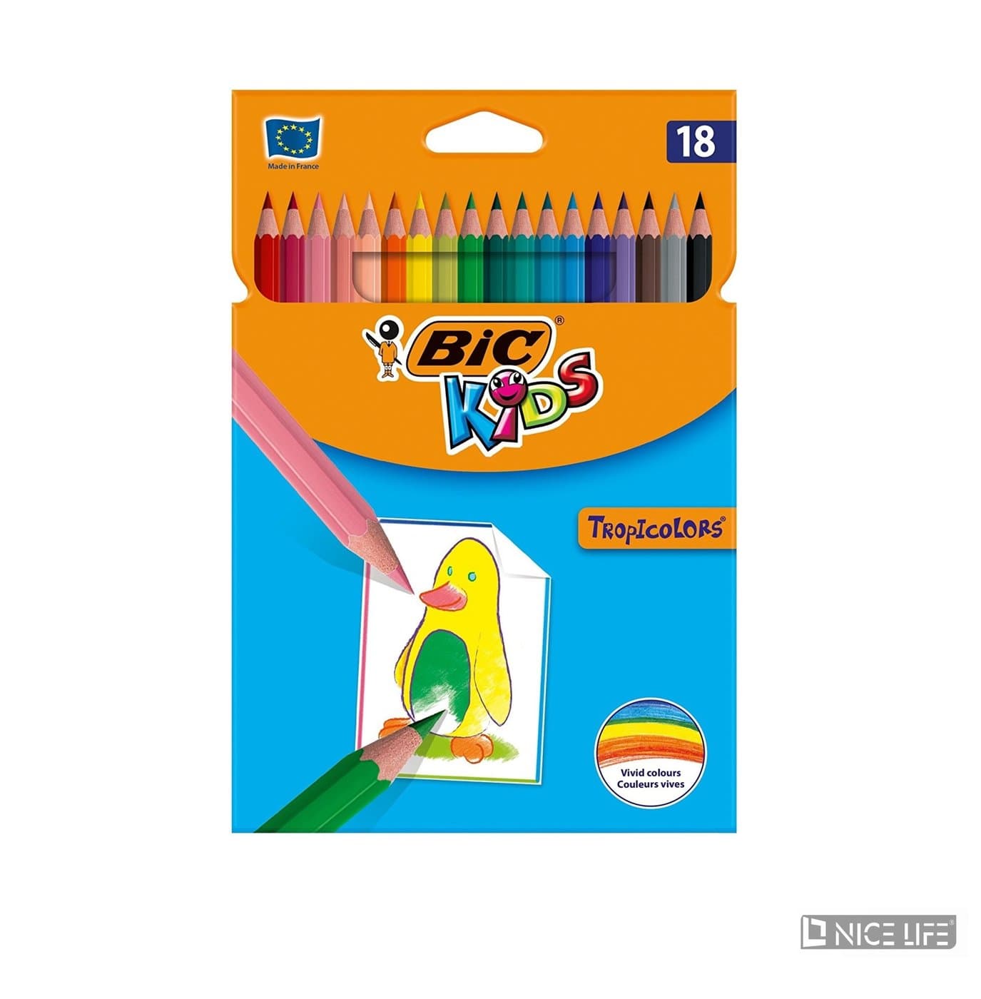 Kredki BIC 18kol. TROPICOLORS