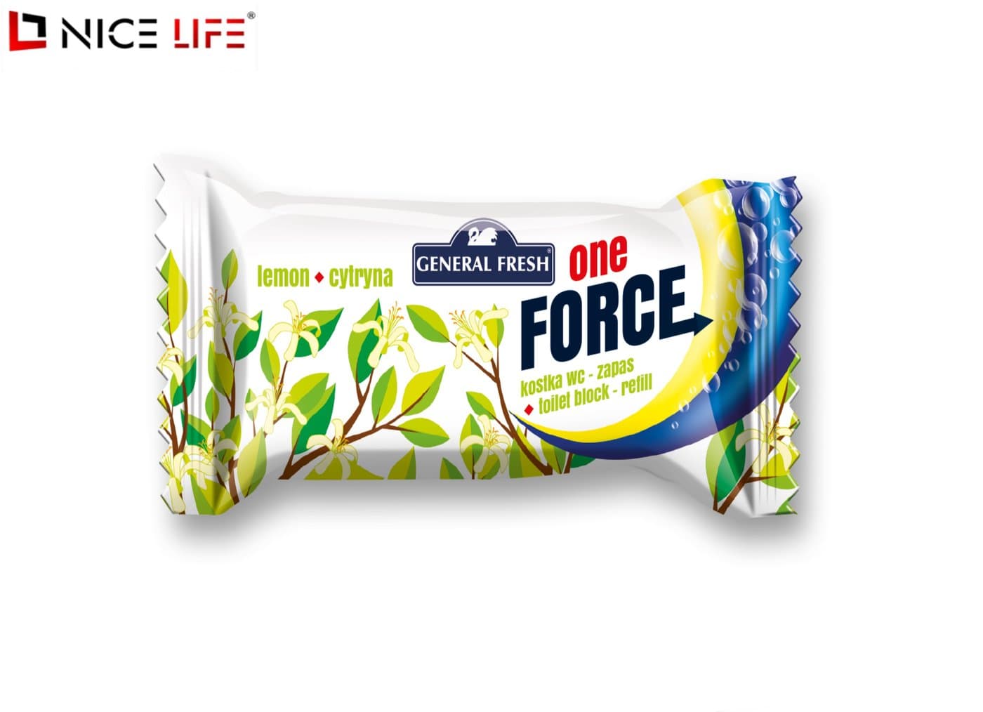 Kostka wc - One-Force - zapas CYTRYNA