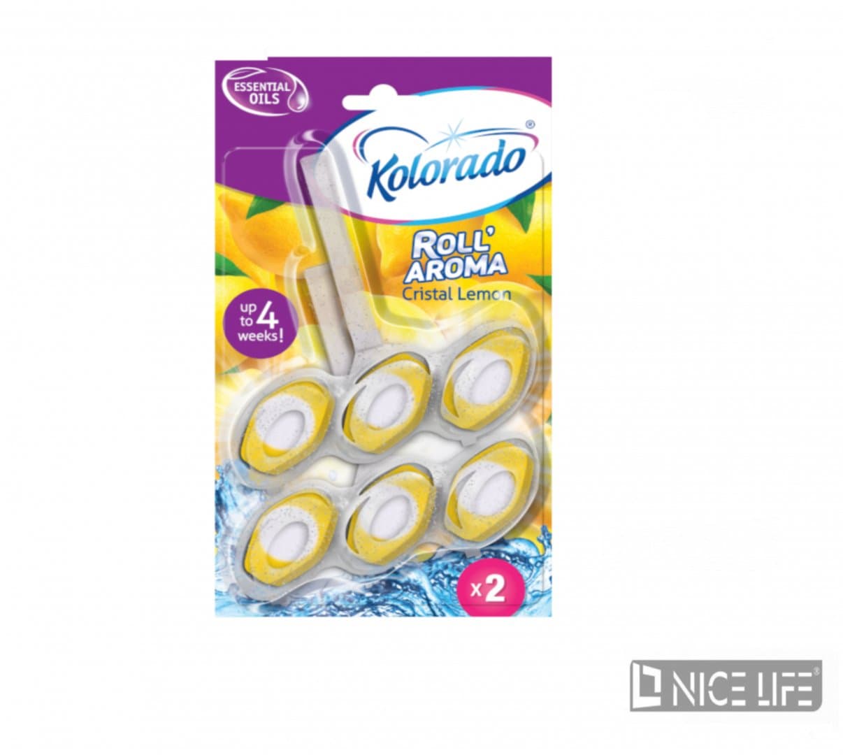 Zawieszka do muszli toaletowej o cytrynowym zapachu