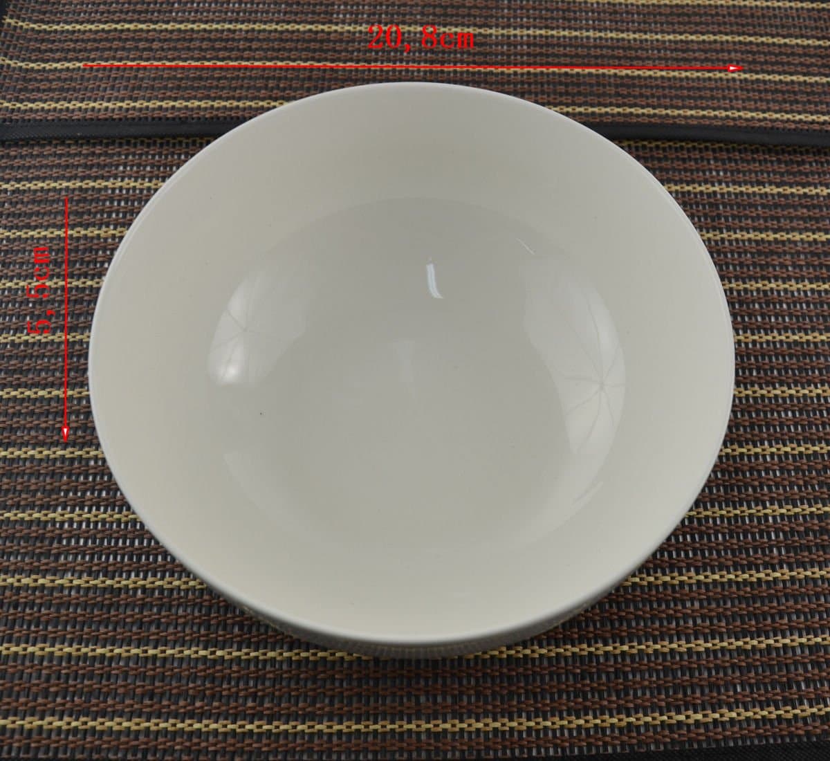 Miska ceramiczna biała okrągła
