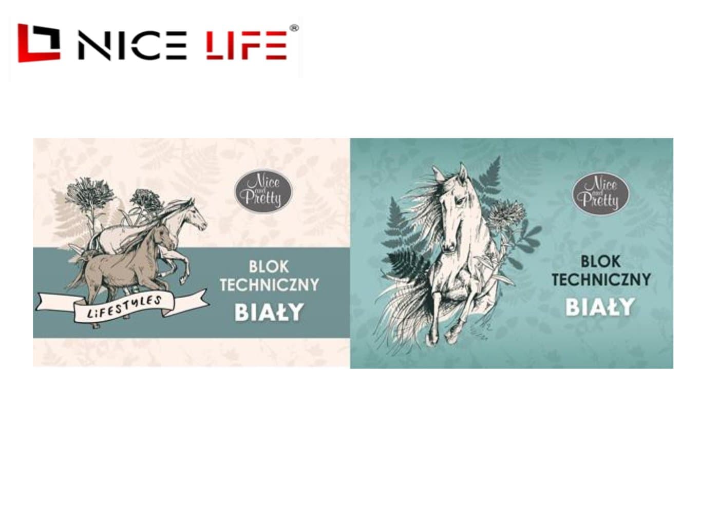Blok techniczny biały A4/10k. - NICEPRETTY