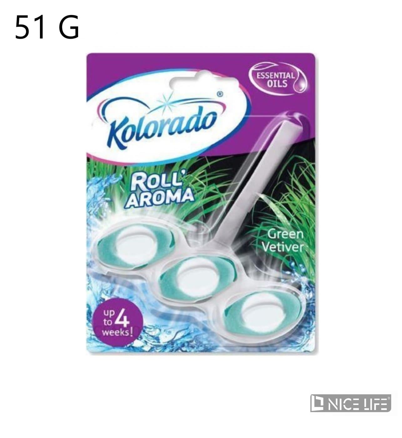 Kolorado Kostka do WC Roll Aroma Green Vetiver
