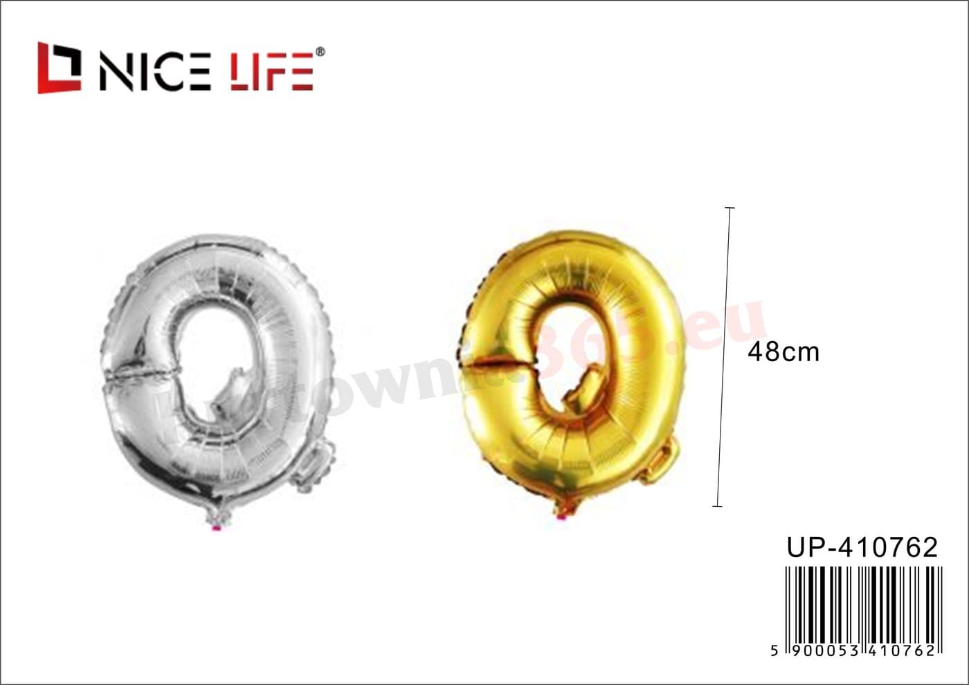 Balon foliowy w kształcie litery Q, złoty lub srebrny