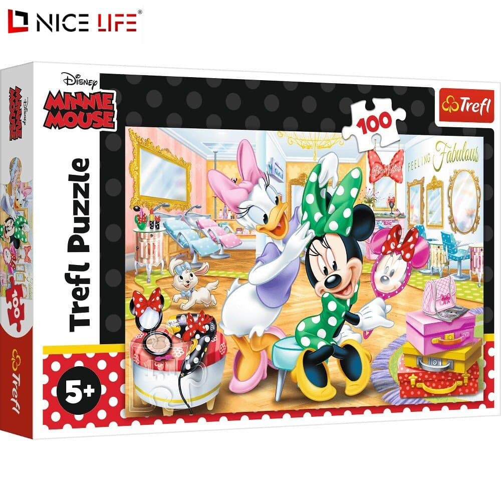 PUZZLE 100 MINNIE W SALONIE KOSMETYCZNYM