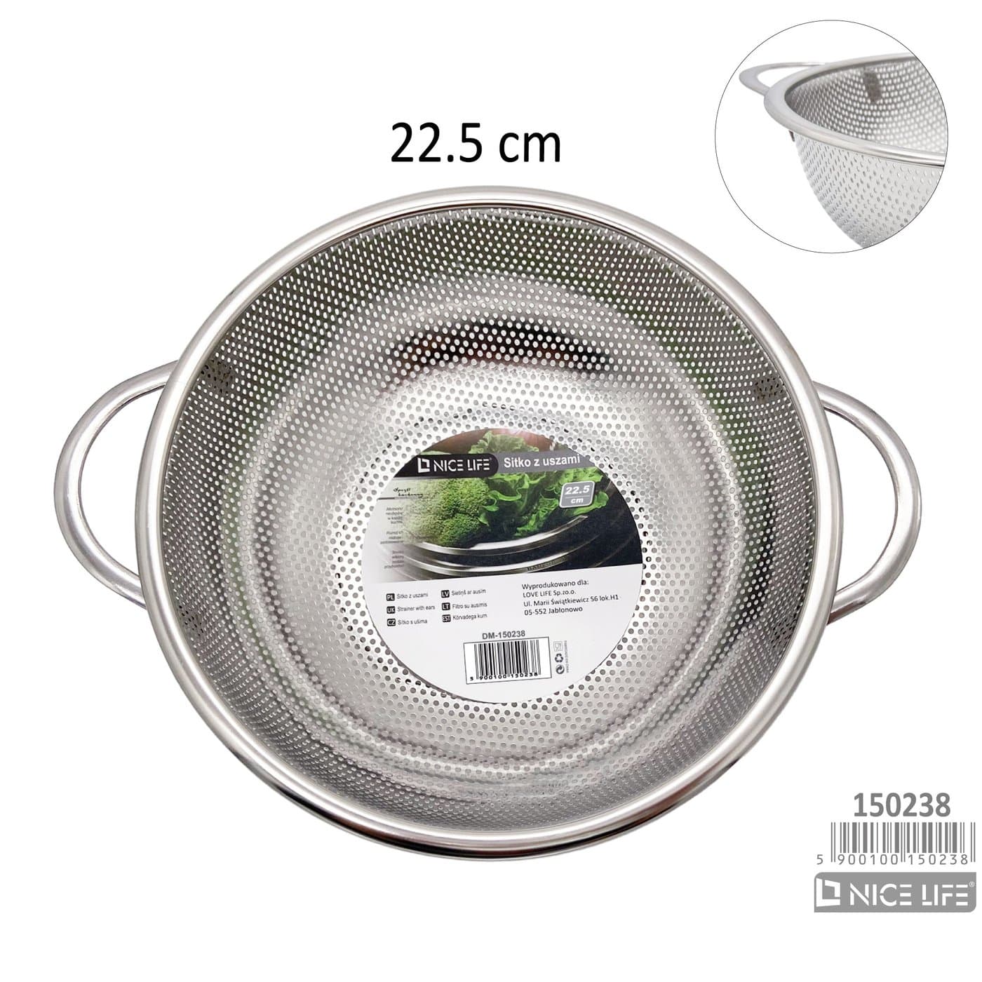 Sitko z uszami 22.5cm