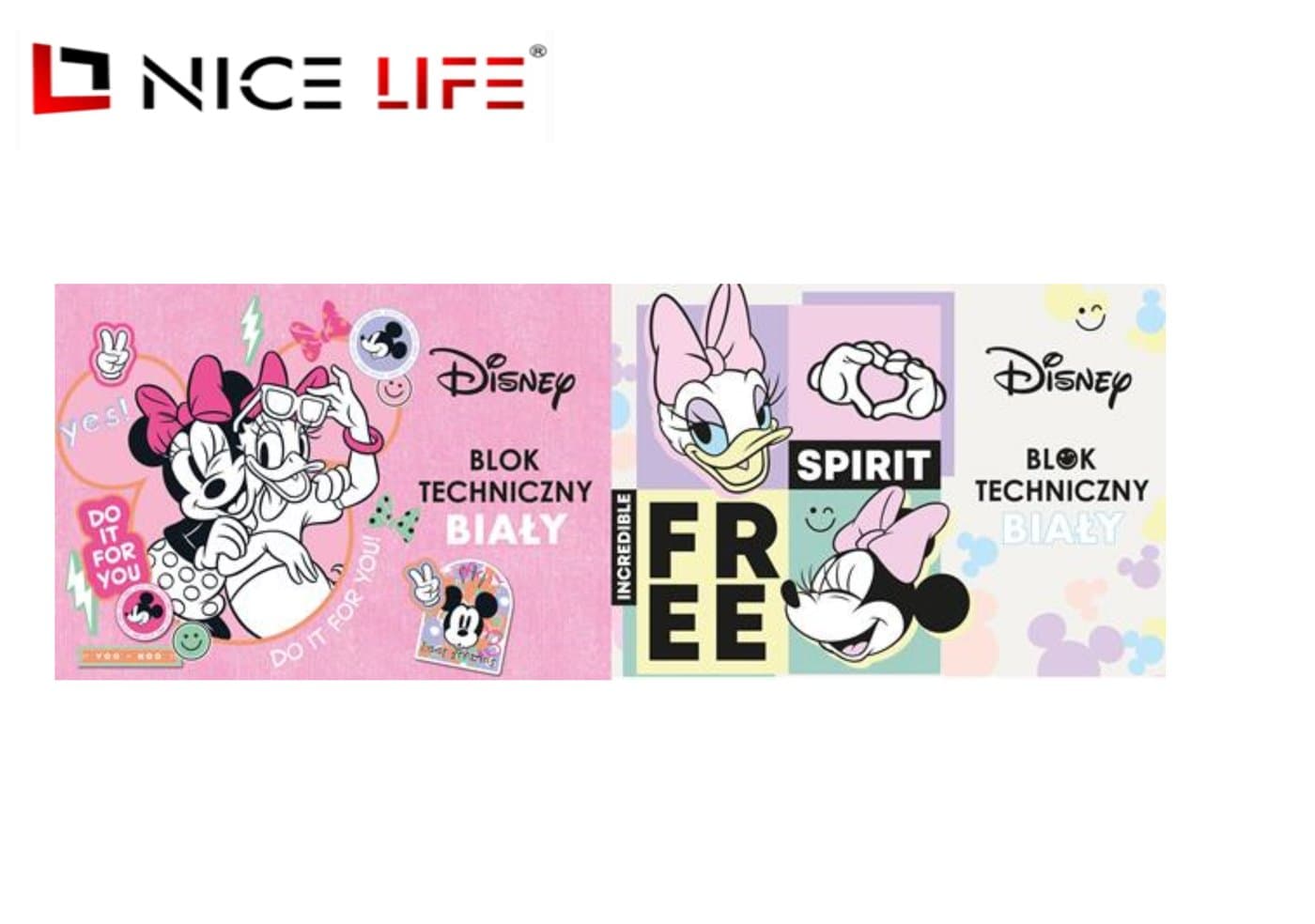 Blok techniczny biały A4/10k. - MINNIE MOUSE